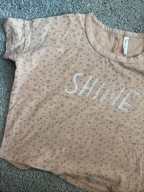 Rylee + Cru Dusty Pink 'SHINE' Short Sleeve Tee